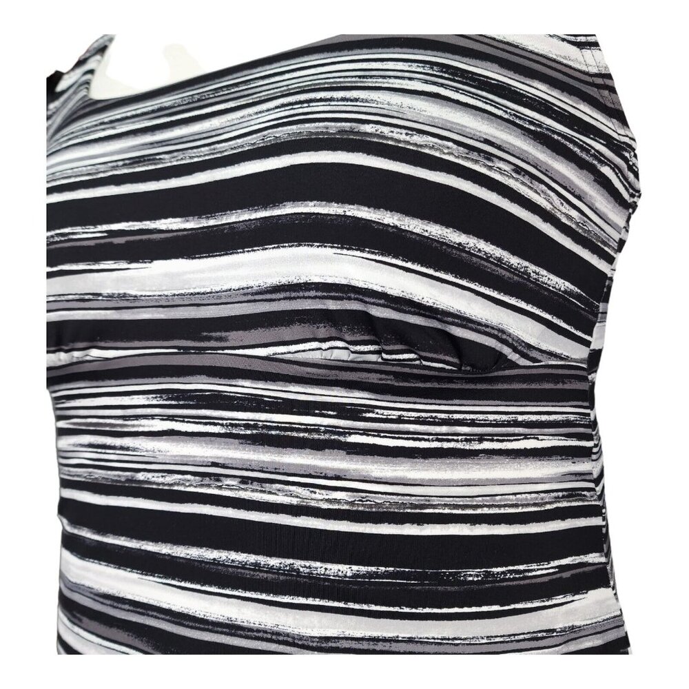 Lands End Tankini Swim Top Size 16 Square Neck Underwire Bra Swimsuit New - Picture 5 of 10